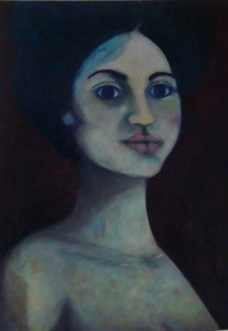 oil on canvas, 70cm x 80cm, 2013, €700 belfast lady, goya